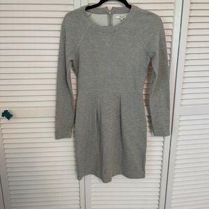 Madewell Crew Neck Gray Dress, long sleeve